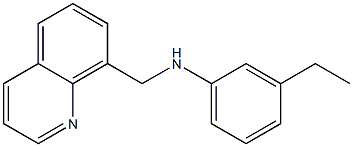 3-ethyl-N-(quinolin-8-ylmethyl)aniline Struktur