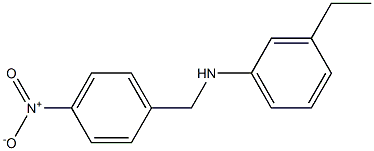 3-ethyl-N-[(4-nitrophenyl)methyl]aniline Struktur