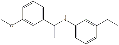 3-ethyl-N-[1-(3-methoxyphenyl)ethyl]aniline Struktur