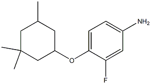 3-fluoro-4-[(3,3,5-trimethylcyclohexyl)oxy]aniline Struktur