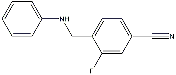 3-fluoro-4-[(phenylamino)methyl]benzonitrile Struktur