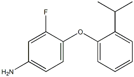 3-fluoro-4-[2-(propan-2-yl)phenoxy]aniline Struktur