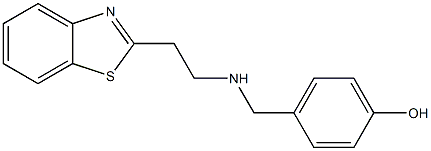 4-({[2-(1,3-benzothiazol-2-yl)ethyl]amino}methyl)phenol Struktur