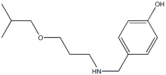 4-({[3-(2-methylpropoxy)propyl]amino}methyl)phenol Struktur