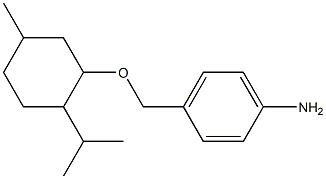 4-({[5-methyl-2-(propan-2-yl)cyclohexyl]oxy}methyl)aniline Struktur