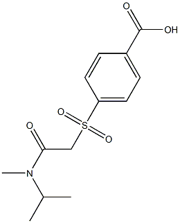 4-({[methyl(propan-2-yl)carbamoyl]methane}sulfonyl)benzoic acid Struktur