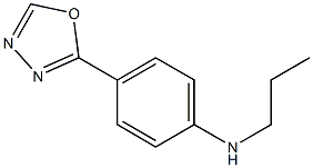 4-(1,3,4-oxadiazol-2-yl)-N-propylaniline Struktur