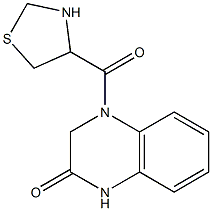 4-(1,3-thiazolidin-4-ylcarbonyl)-1,2,3,4-tetrahydroquinoxalin-2-one Struktur