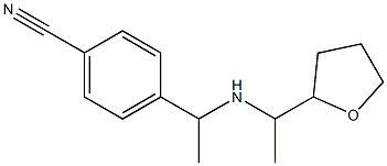 4-(1-{[1-(oxolan-2-yl)ethyl]amino}ethyl)benzonitrile Struktur