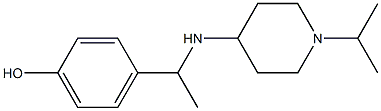 4-(1-{[1-(propan-2-yl)piperidin-4-yl]amino}ethyl)phenol Struktur