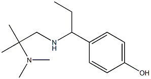 4-(1-{[2-(dimethylamino)-2-methylpropyl]amino}propyl)phenol Struktur