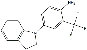 4-(2,3-dihydro-1H-indol-1-yl)-2-(trifluoromethyl)aniline Struktur