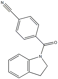 4-(2,3-dihydro-1H-indol-1-ylcarbonyl)benzonitrile Struktur