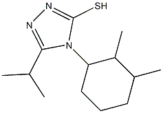 4-(2,3-dimethylcyclohexyl)-5-(propan-2-yl)-4H-1,2,4-triazole-3-thiol Struktur