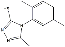 4-(2,5-dimethylphenyl)-5-methyl-4H-1,2,4-triazole-3-thiol Struktur