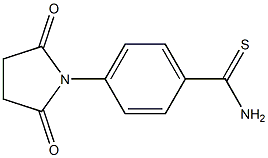 4-(2,5-dioxopyrrolidin-1-yl)benzenecarbothioamide Struktur