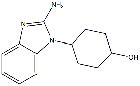 4-(2-amino-1H-1,3-benzodiazol-1-yl)cyclohexan-1-ol Struktur