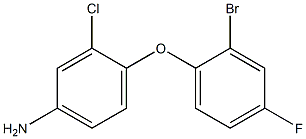 4-(2-bromo-4-fluorophenoxy)-3-chloroaniline Struktur