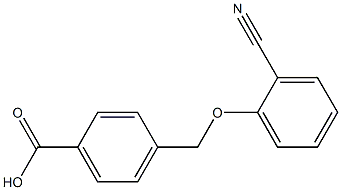 4-(2-cyanophenoxymethyl)benzoic acid Struktur