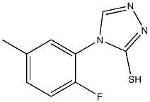 4-(2-fluoro-5-methylphenyl)-4H-1,2,4-triazole-3-thiol Struktur