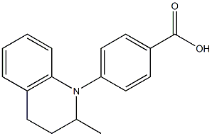 4-(2-methyl-1,2,3,4-tetrahydroquinolin-1-yl)benzoic acid Struktur