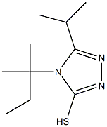 4-(2-methylbutan-2-yl)-5-(propan-2-yl)-4H-1,2,4-triazole-3-thiol Struktur