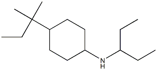 4-(2-methylbutan-2-yl)-N-(pentan-3-yl)cyclohexan-1-amine Struktur