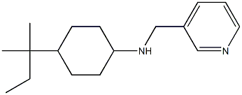 4-(2-methylbutan-2-yl)-N-(pyridin-3-ylmethyl)cyclohexan-1-amine Struktur