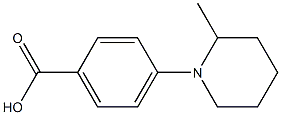 4-(2-methylpiperidin-1-yl)benzoic acid Struktur