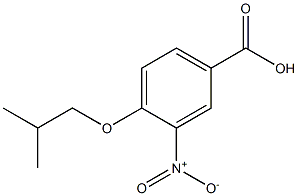 4-(2-methylpropoxy)-3-nitrobenzoic acid Struktur