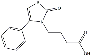 4-(2-oxo-4-phenyl-1,3-thiazol-3(2H)-yl)butanoic acid Struktur