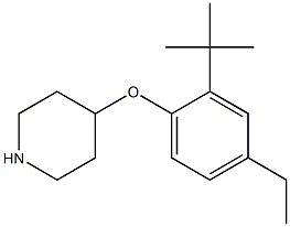 4-(2-tert-butyl-4-ethylphenoxy)piperidine Struktur