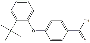 4-(2-tert-butylphenoxy)benzoic acid Struktur