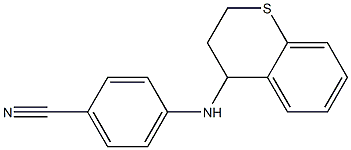 4-(3,4-dihydro-2H-1-benzothiopyran-4-ylamino)benzonitrile Struktur