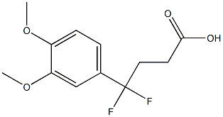 4-(3,4-dimethoxyphenyl)-4,4-difluorobutanoic acid Struktur