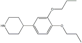 4-(3,4-dipropoxyphenyl)piperidine Struktur