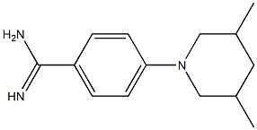 4-(3,5-dimethylpiperidin-1-yl)benzene-1-carboximidamide Struktur