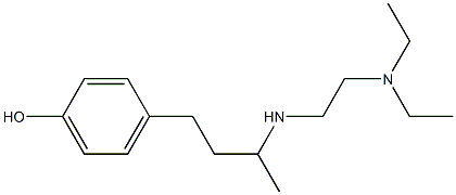 4-(3-{[2-(diethylamino)ethyl]amino}butyl)phenol Struktur