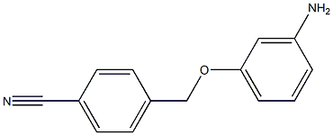 4-(3-aminophenoxymethyl)benzonitrile Struktur