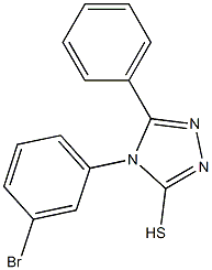 4-(3-bromophenyl)-5-phenyl-4H-1,2,4-triazole-3-thiol Struktur