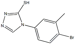 4-(4-bromo-3-methylphenyl)-4H-1,2,4-triazole-3-thiol Struktur