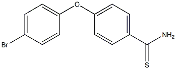 4-(4-bromophenoxy)benzene-1-carbothioamide Struktur