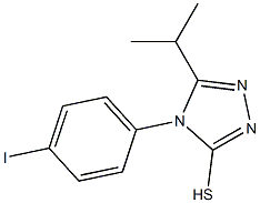 4-(4-iodophenyl)-5-(propan-2-yl)-4H-1,2,4-triazole-3-thiol Struktur