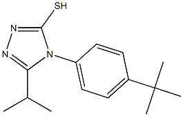 4-(4-tert-butylphenyl)-5-(propan-2-yl)-4H-1,2,4-triazole-3-thiol Struktur