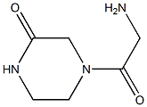 4-(aminoacetyl)piperazin-2-one Struktur