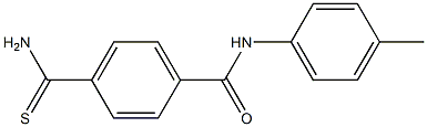 4-(aminocarbonothioyl)-N-(4-methylphenyl)benzamide Struktur