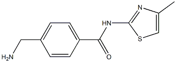 4-(aminomethyl)-N-(4-methyl-1,3-thiazol-2-yl)benzamide Struktur