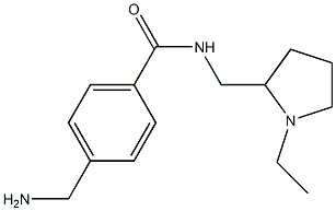 4-(aminomethyl)-N-[(1-ethylpyrrolidin-2-yl)methyl]benzamide Struktur