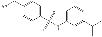 4-(aminomethyl)-N-[3-(propan-2-yl)phenyl]benzene-1-sulfonamide Struktur