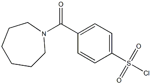 4-(azepan-1-ylcarbonyl)benzene-1-sulfonyl chloride Struktur